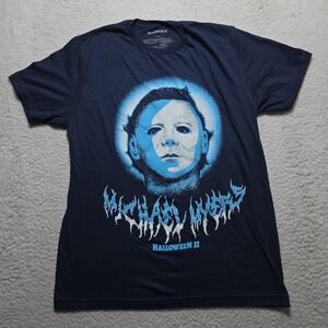 Halloween Michael Myers T-Shirt Men's Large Blue